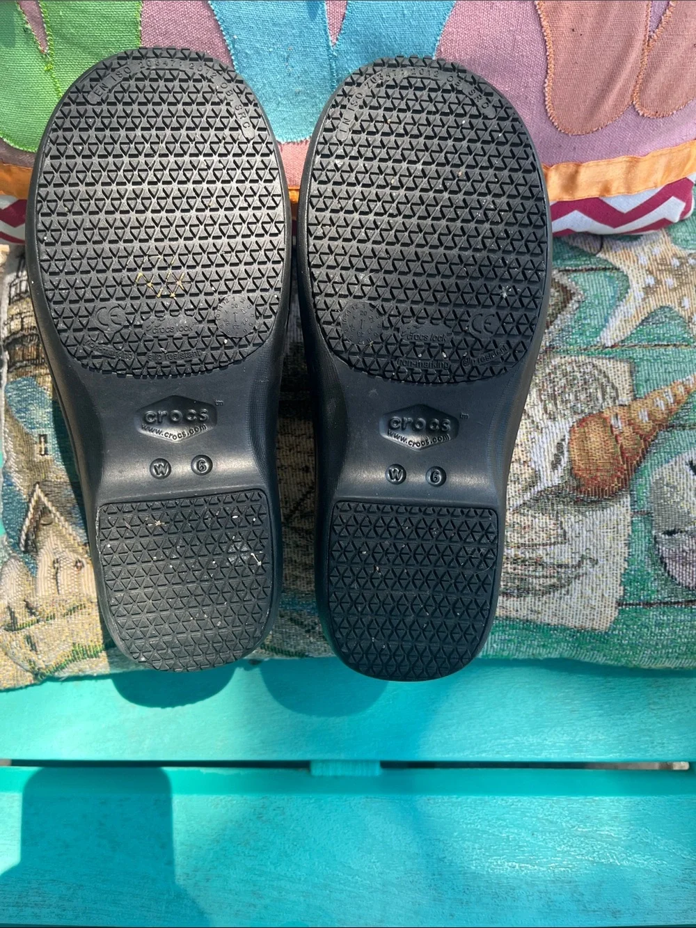 CROCS Kids Black Slip-On Sneakers